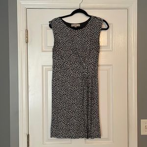 LOFT Floral Print Faux Wrap Dress - Size S